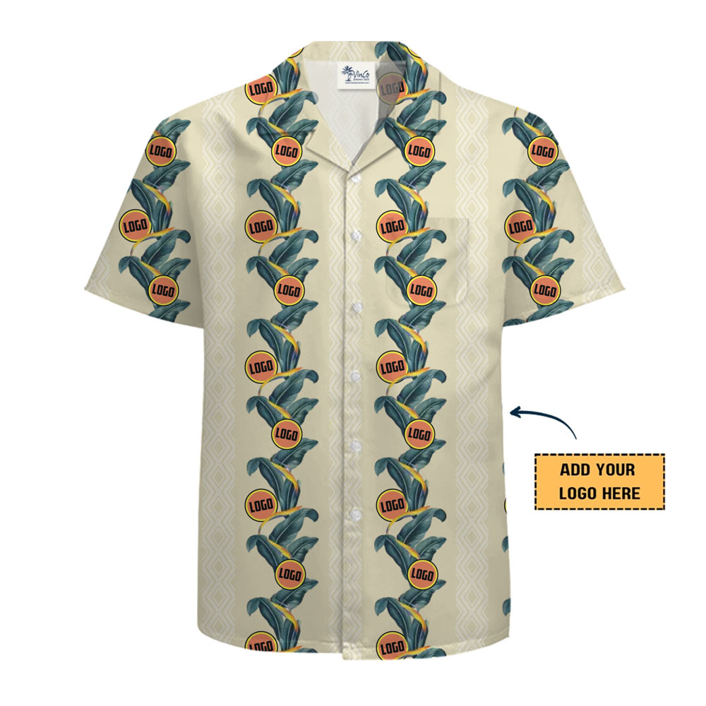 Custom Logo Border Aloha Shirt