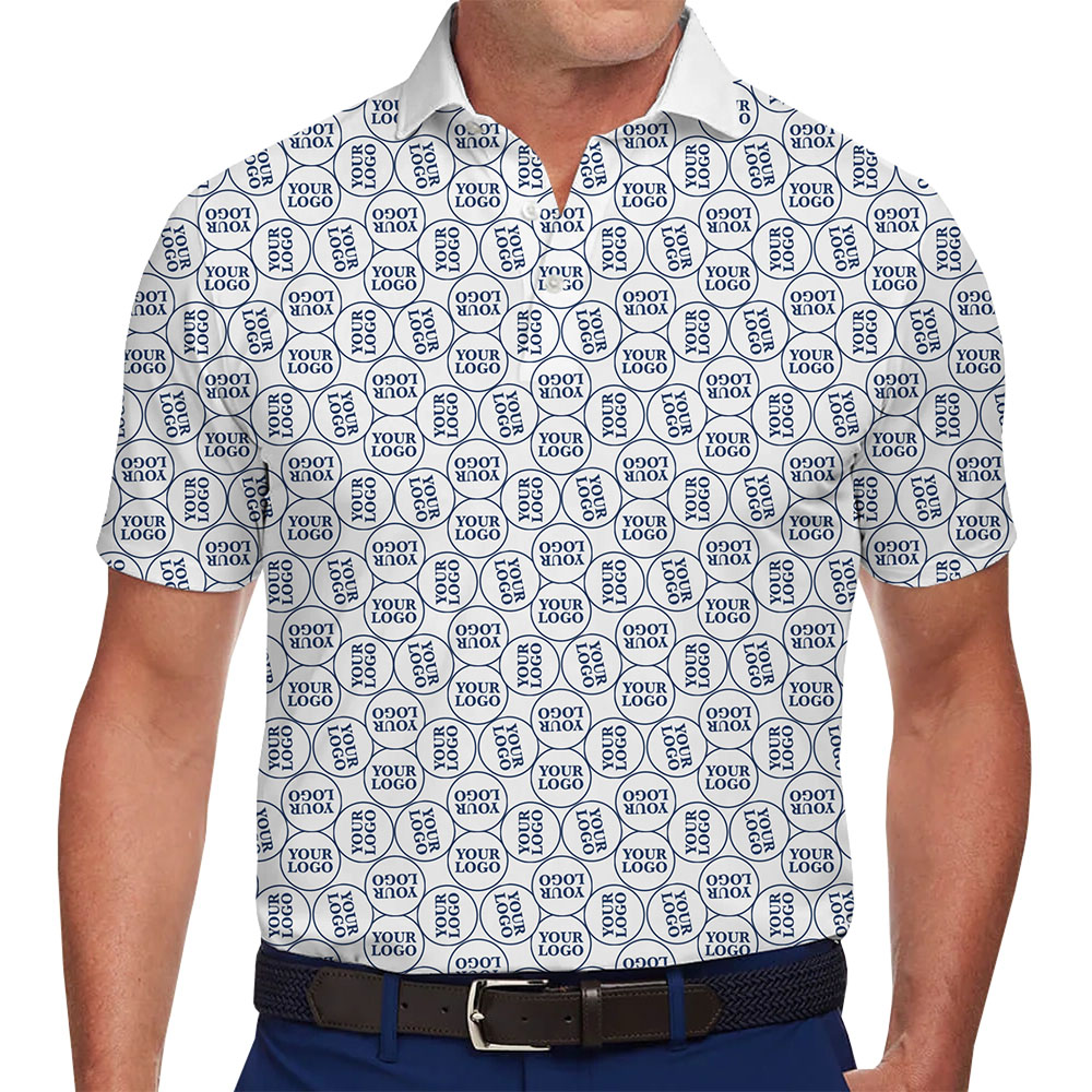 Custom Printed Logo Collared Polo Shirt No Minimum