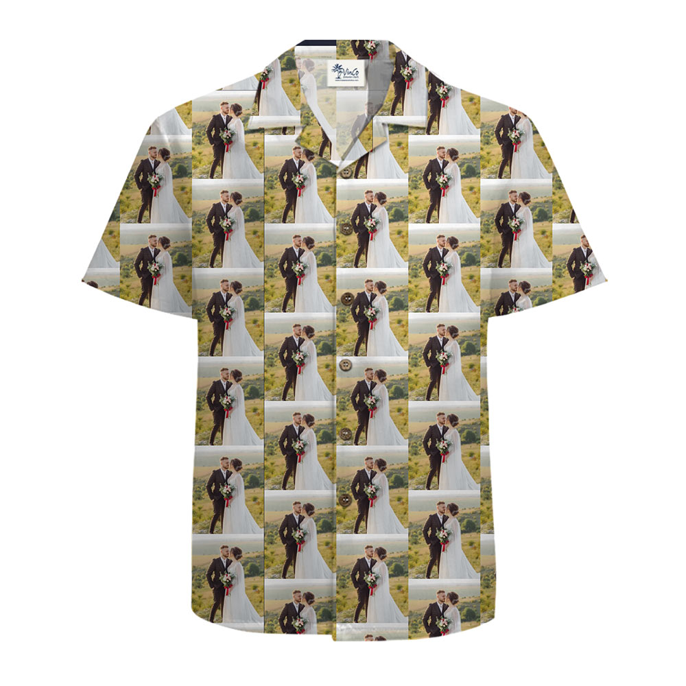 Personalized Wedding Party Shirts With Couple Picture