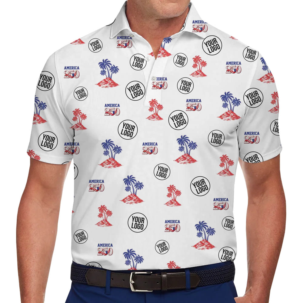 Custom Logo America 250 Polo Shirt - variant image 1