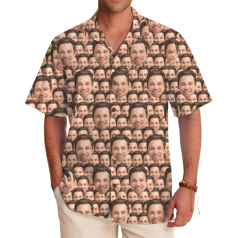 Custom Face All Over Print Hawaiian Shirts With Preview - variant image 1