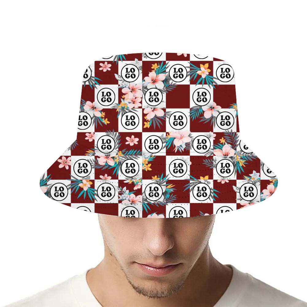 Custom Checkerboard Logo Bucket Hats - variant image 1