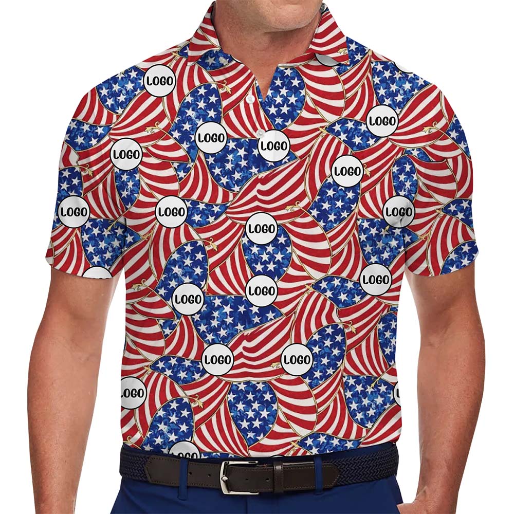 Custom 4th Of July Golf shirts With Logo And No Minimum - variant image 1