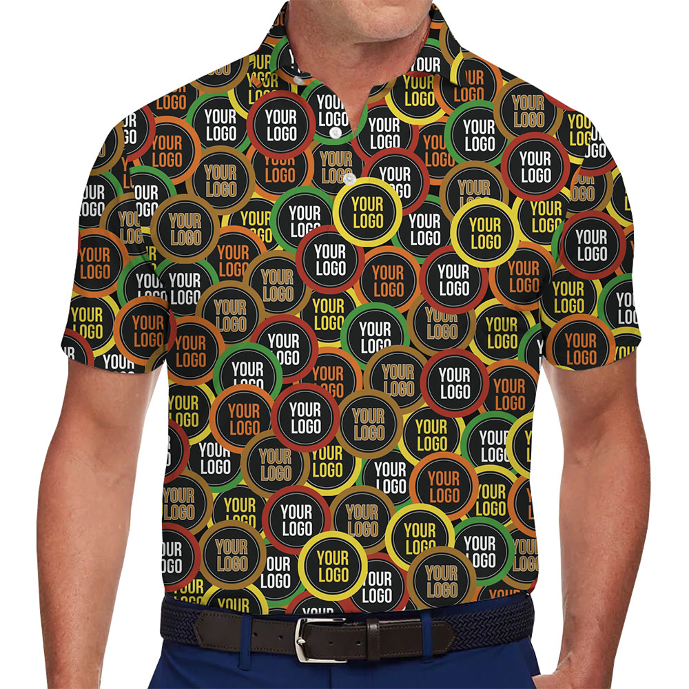 Modern Personalized All Over Print Logo Polo Shirt - variant image 1