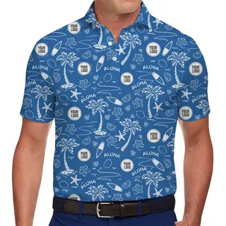 Custom Tropical Polo Shirt for Summer Events
