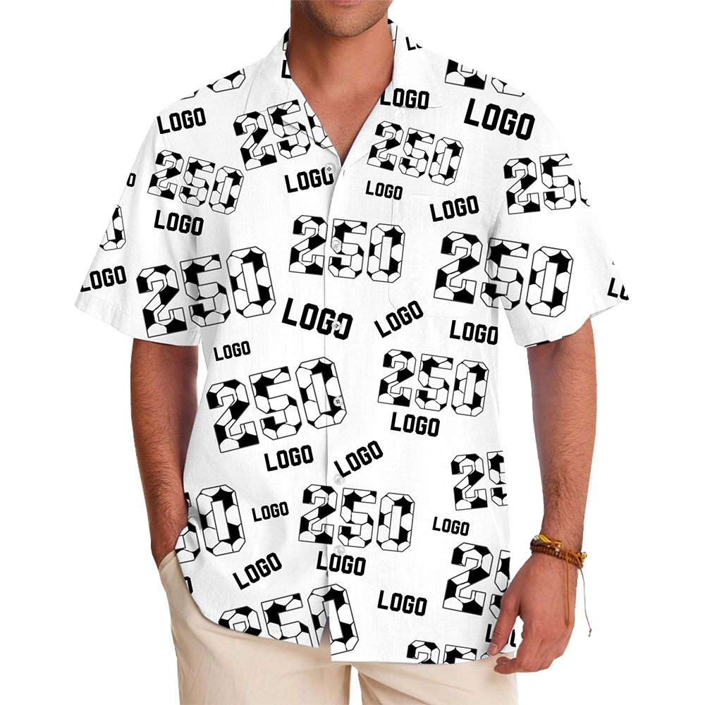 Fully Personalized Logo Shirt with Stylish Repeating Pattern Design - variant image 1