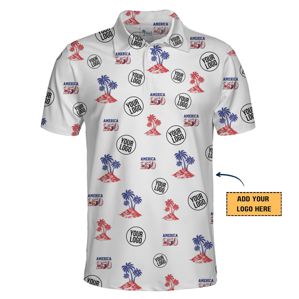 Custom Logo America 250 Polo Shirt