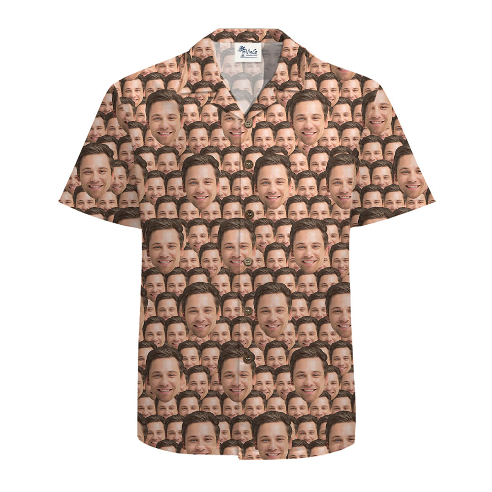 Custom Face All Over Print Hawaiian Shirts With Preview