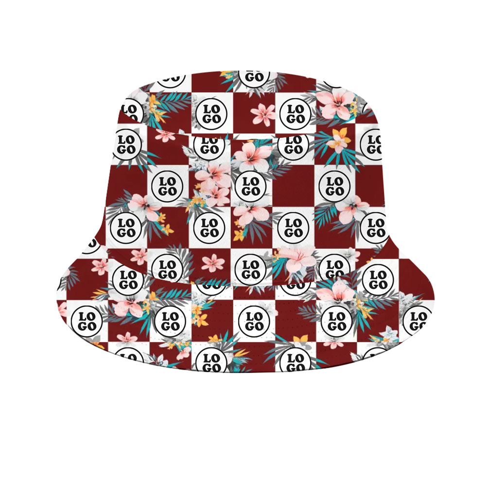 Custom Checkerboard Logo Bucket Hats
