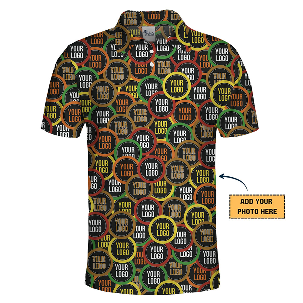 Modern Personalized All Over Print Logo Polo Shirt
