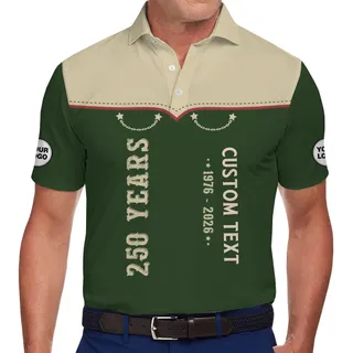 Unique 250-Year Celebration Polo Shirt for Businesses and Teams
