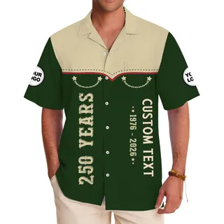 Commemorative Custom Hawaiian Shirt for 250-Year Celebrations
