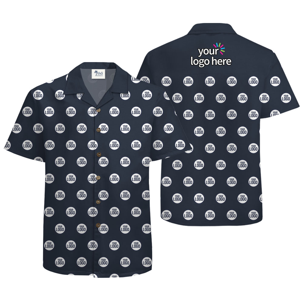 Custom Front And Back Hawaiian Shirt With 2 Logos - variant image 1