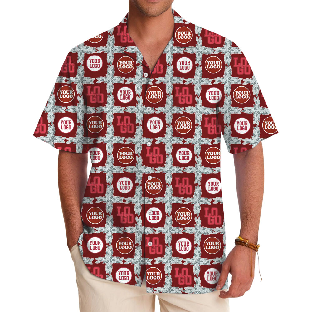 Custom Multiple Logos Hawaiian Shirt - variant image 1