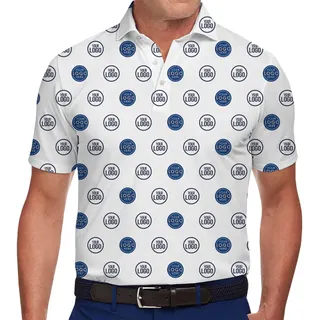 Custom Logo All Over Print Golf Shirt With 1-2 Photos