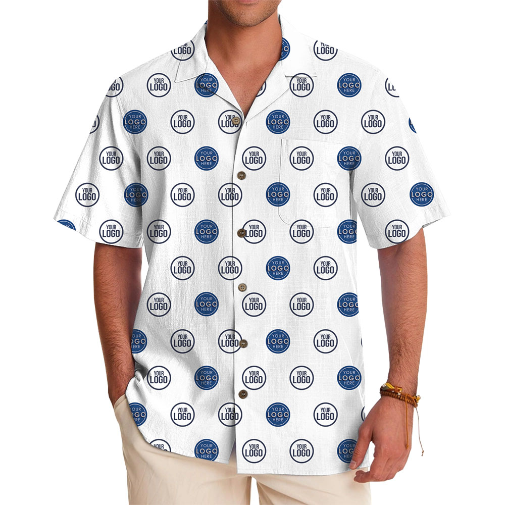 Custom 1-2 Logo On Hawaiian Shirts With Online Preview - variant image 1