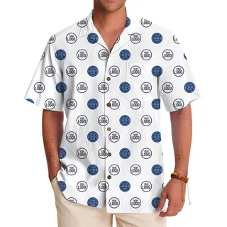Custom 1-2 Logo On Hawaiian Shirts With Online Preview