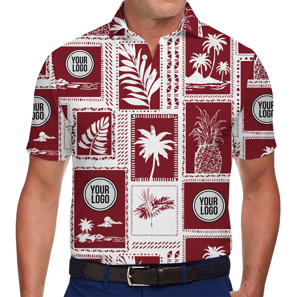 Unique Customized Island Design Polo Shirt With Logo - variant image 1