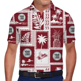 Unique Customized Island Design Polo Shirt With Logo