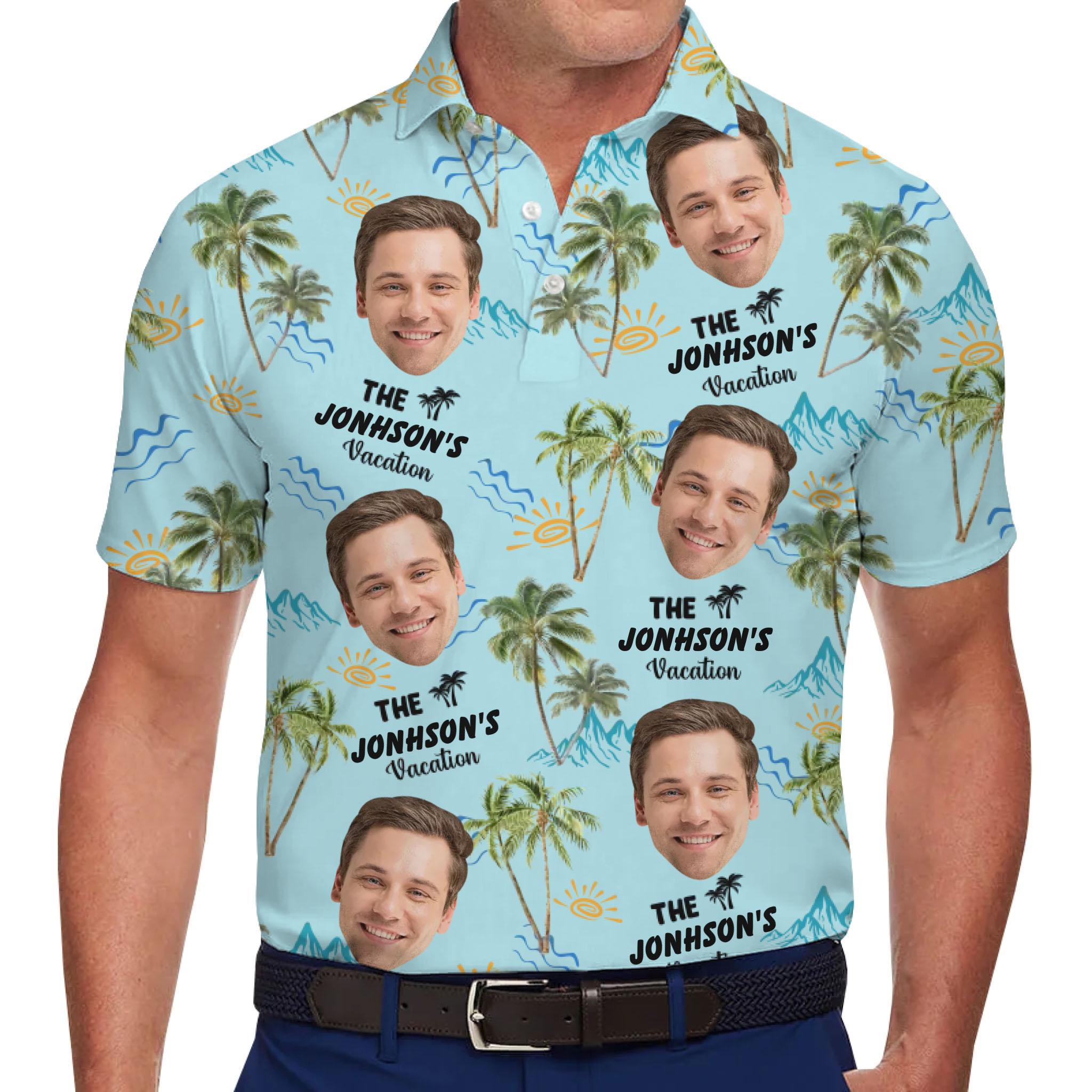 Live Preview Custom Face Polo Shirt With No Minimum - variant image 1