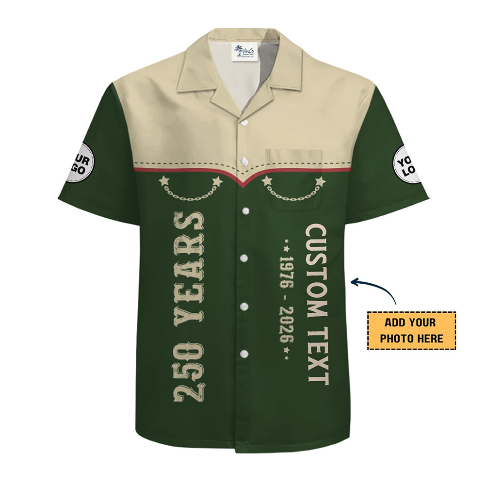 Commemorative Custom Hawaiian Shirt for 250-Year Celebrations