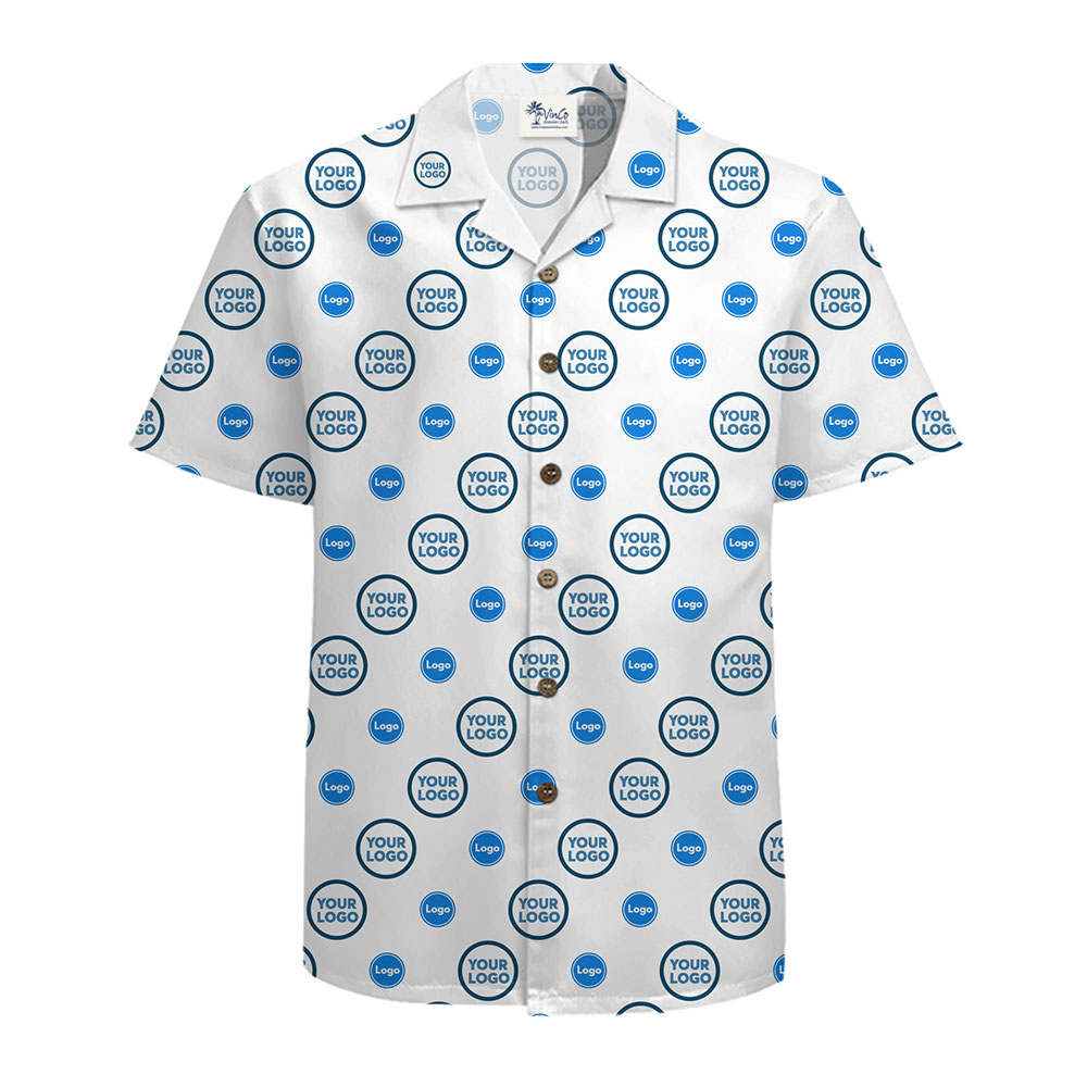 Custom 1-2 Logo Diagonal Button Up Shirts With Preview