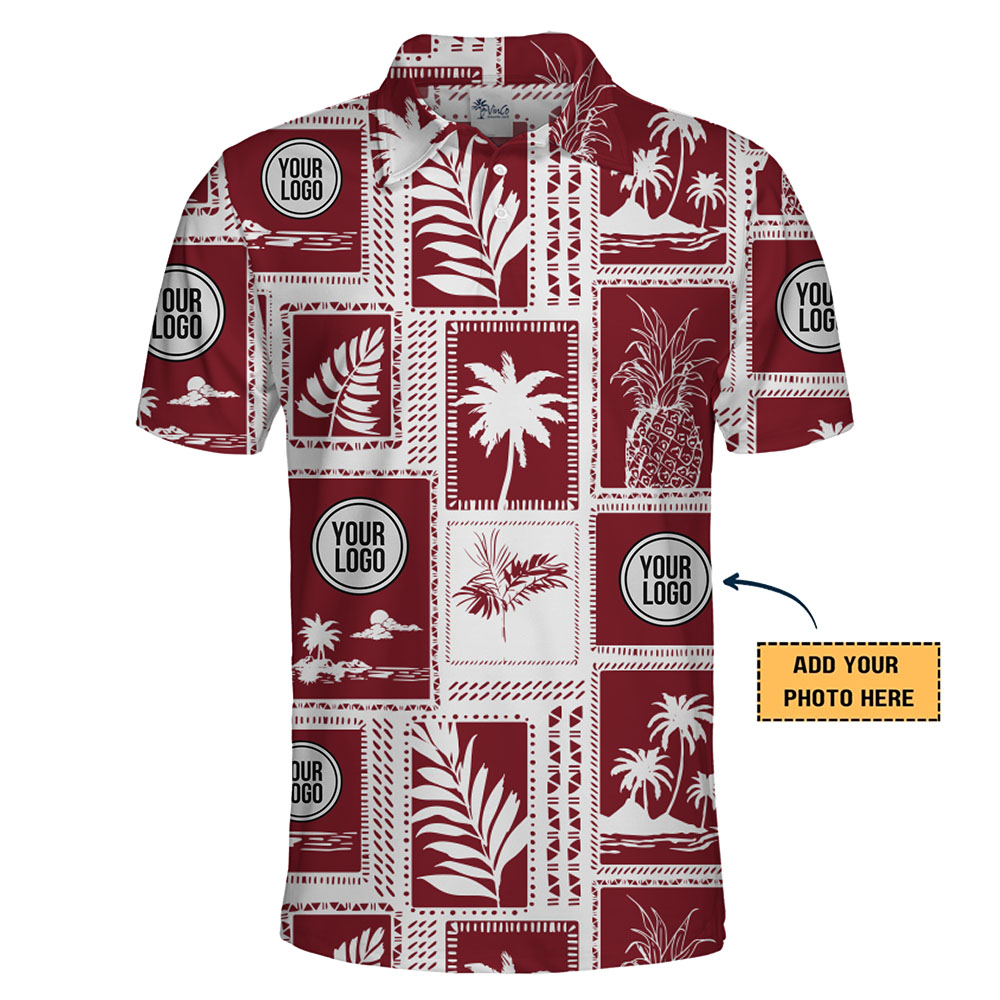 Unique Customized Island Design Polo Shirt With Logo