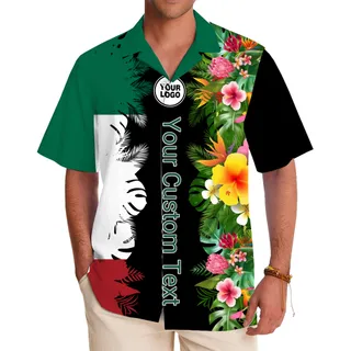 Tropical Customizable Hawaiian Shirt for Events and Branding