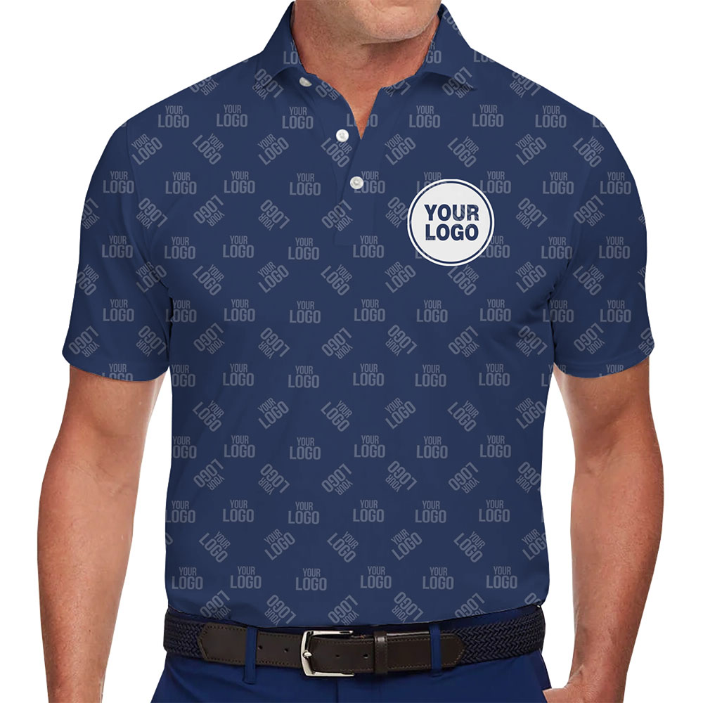 Custom Branding Golf Polo Shirt With Multiple Logos - variant image 1