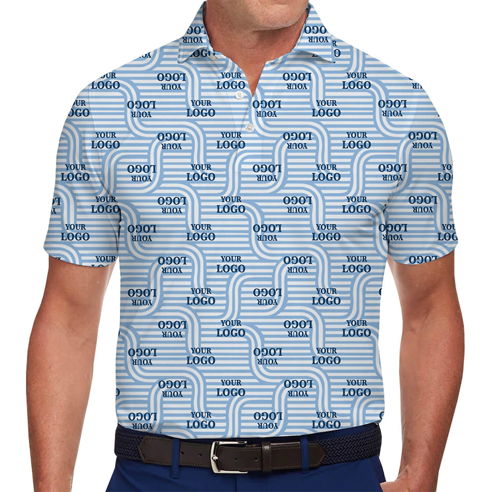 Custom Logo Polo Shirt with Coastal Current Design - variant image 1