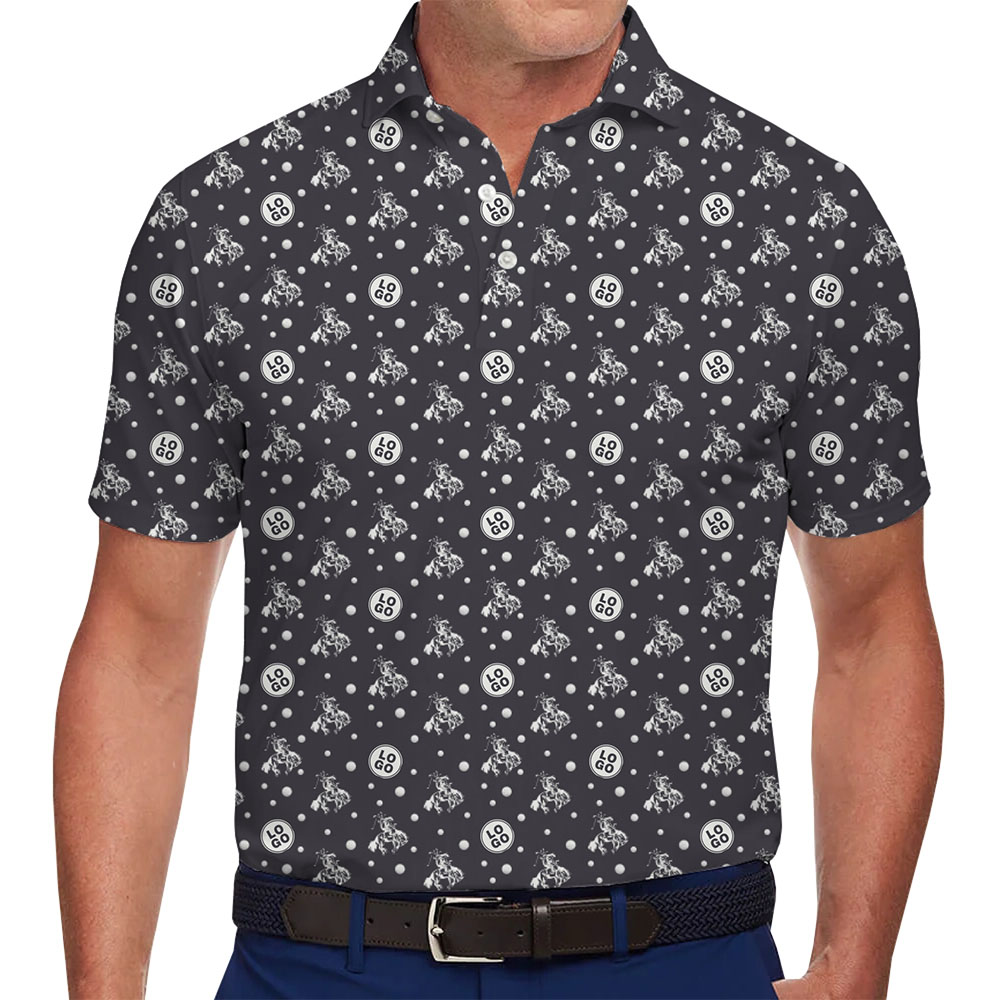 Executive Rodeo Polo Shirt With Custom Logo And Preview - variant image 1
