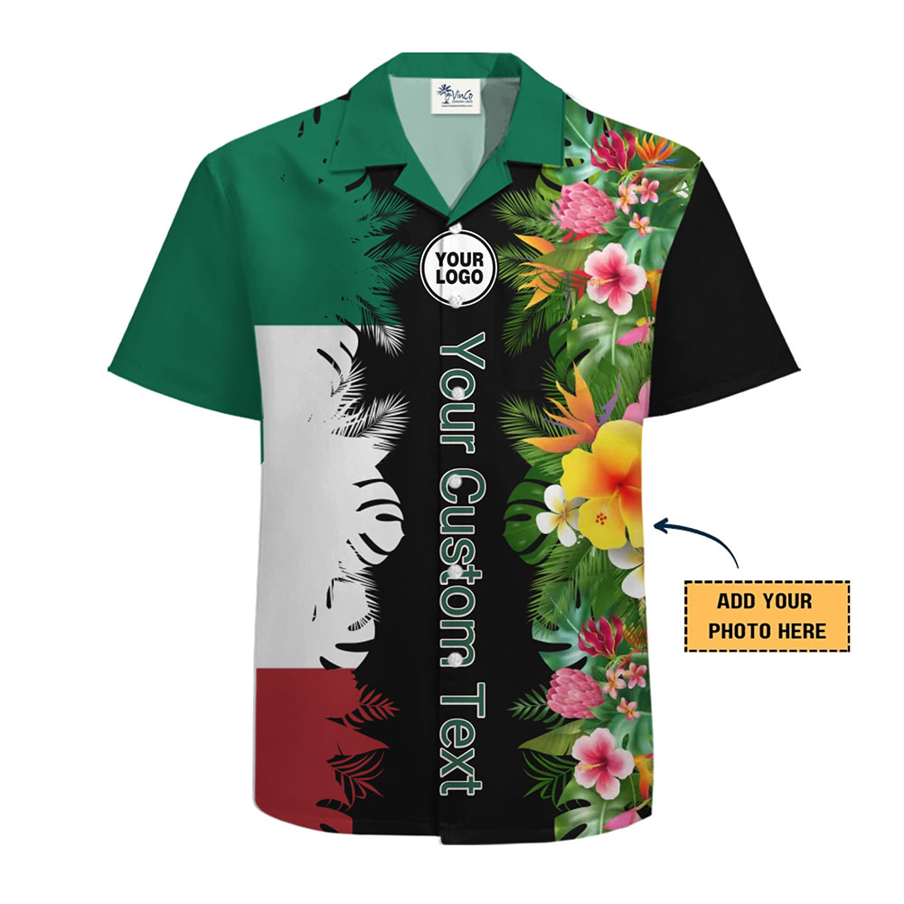Tropical Customizable Hawaiian Shirt for Events and Branding