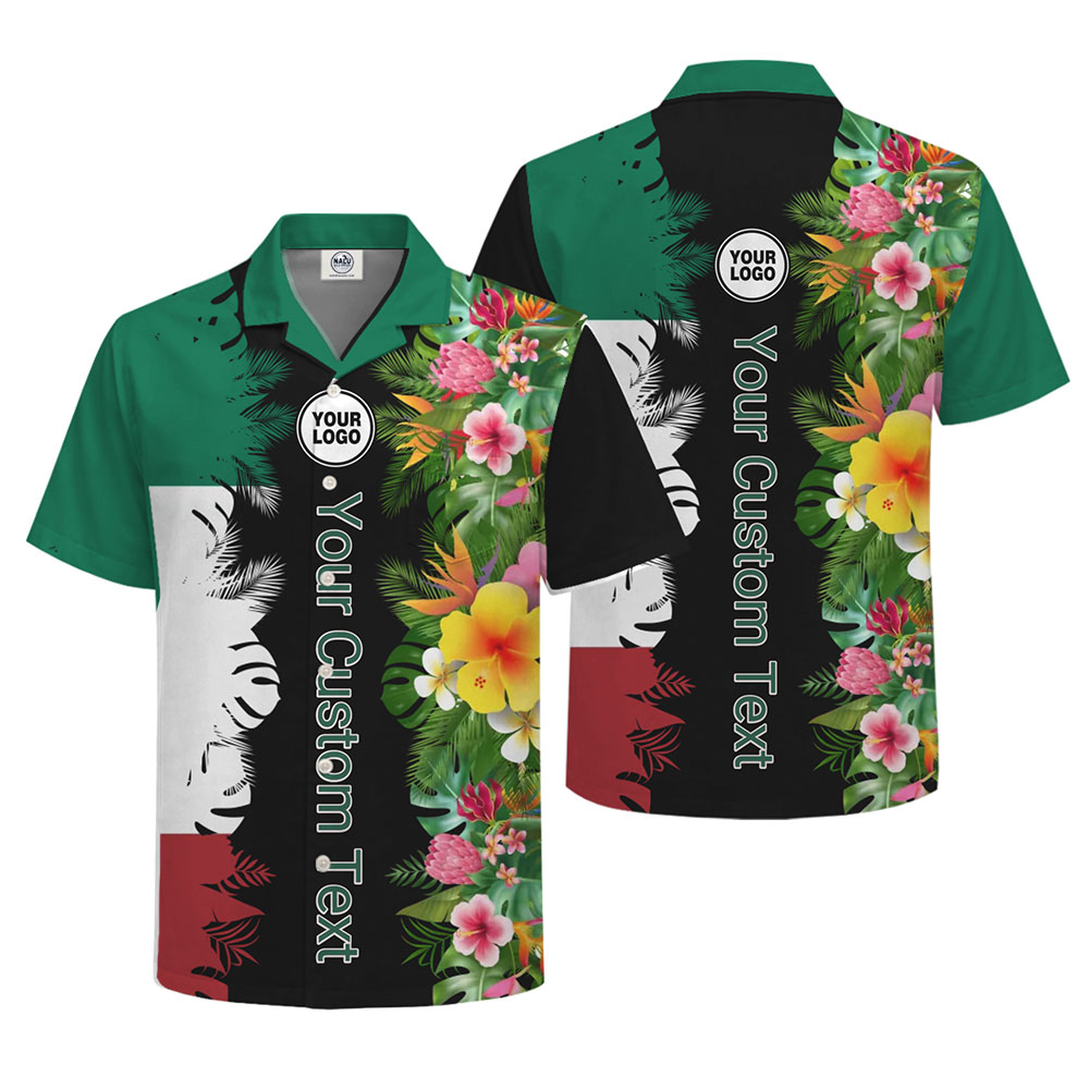 Tropical Customizable Hawaiian Shirt for Events and Branding