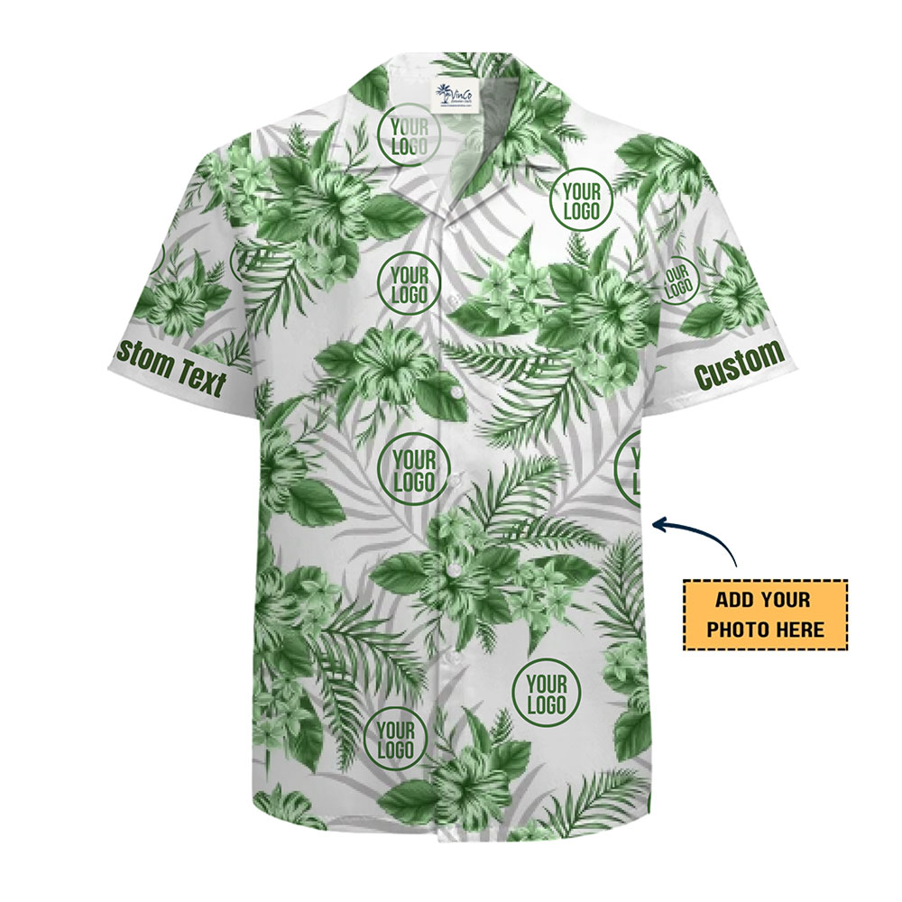 Premium Custom Logo Hawaiian Shirts with Tropical Patterns