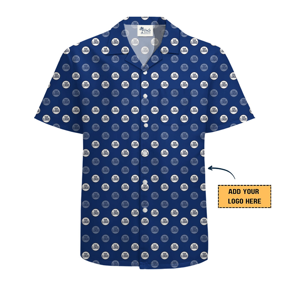 Classic Monogram Custom Logo Hawaiian Shirt With Preview