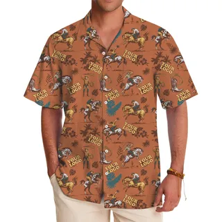Wild Western Custom Logo Hawaiian Shirt With Preview