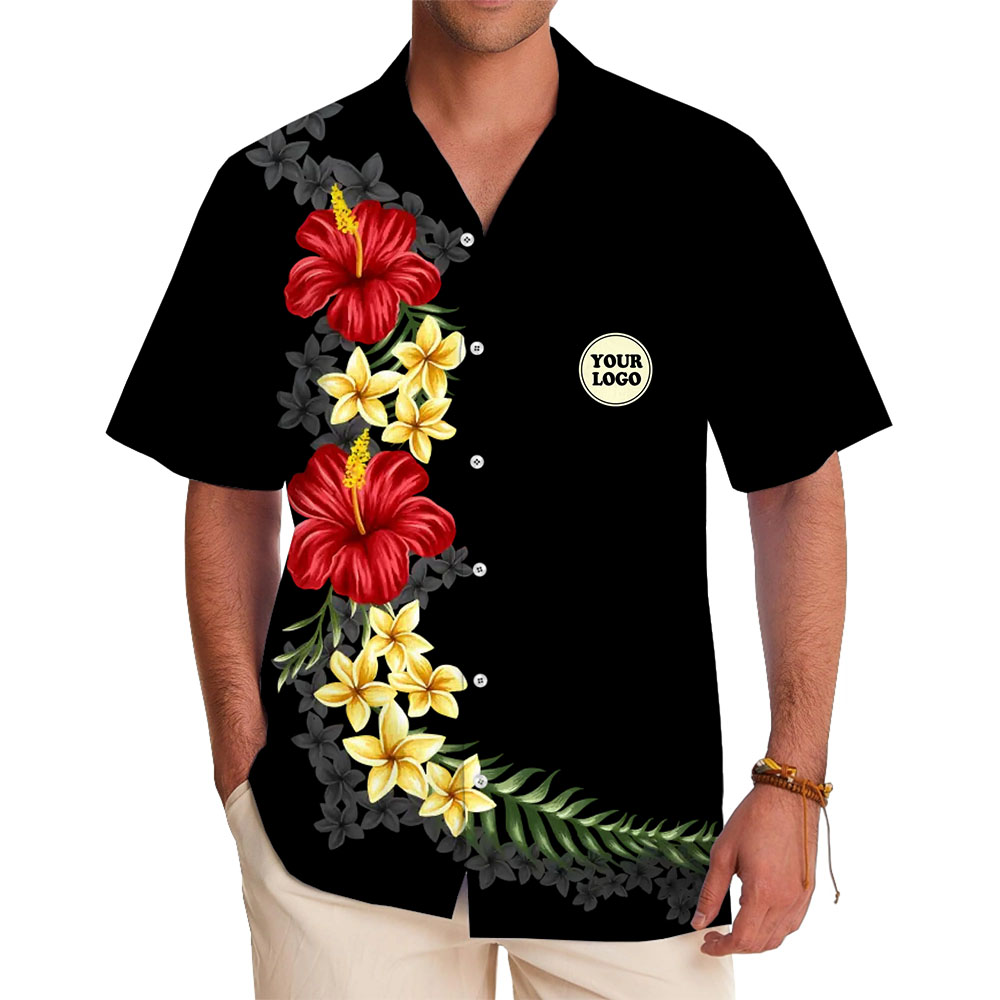 Unique Customized Hawaiian Shirt With Tropical Floral Design - variant image 1