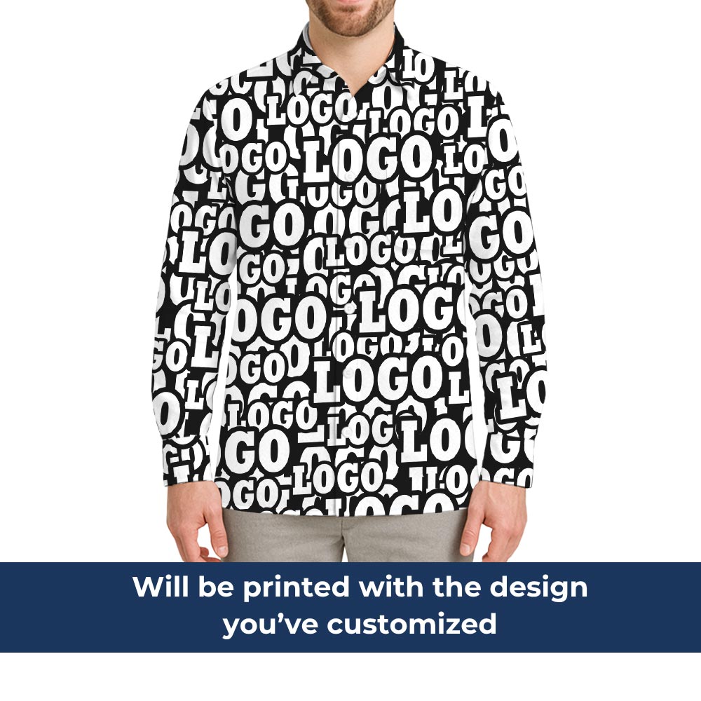 Add Your Own Design To Long Sleeve Button Up Shirt - variant image 1