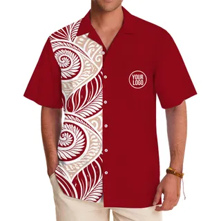 Custom Tribal Pattern Hawaiian Shirt With Your Logo
