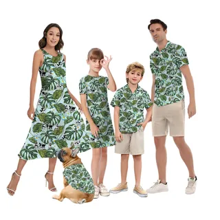 Tropical Floral Mickey Steamboat Willie Matching Family Hawaiian Outfits