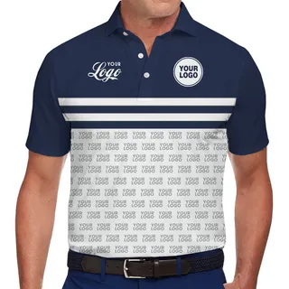 Personalized Golf-Style Polo with Logo Highlights