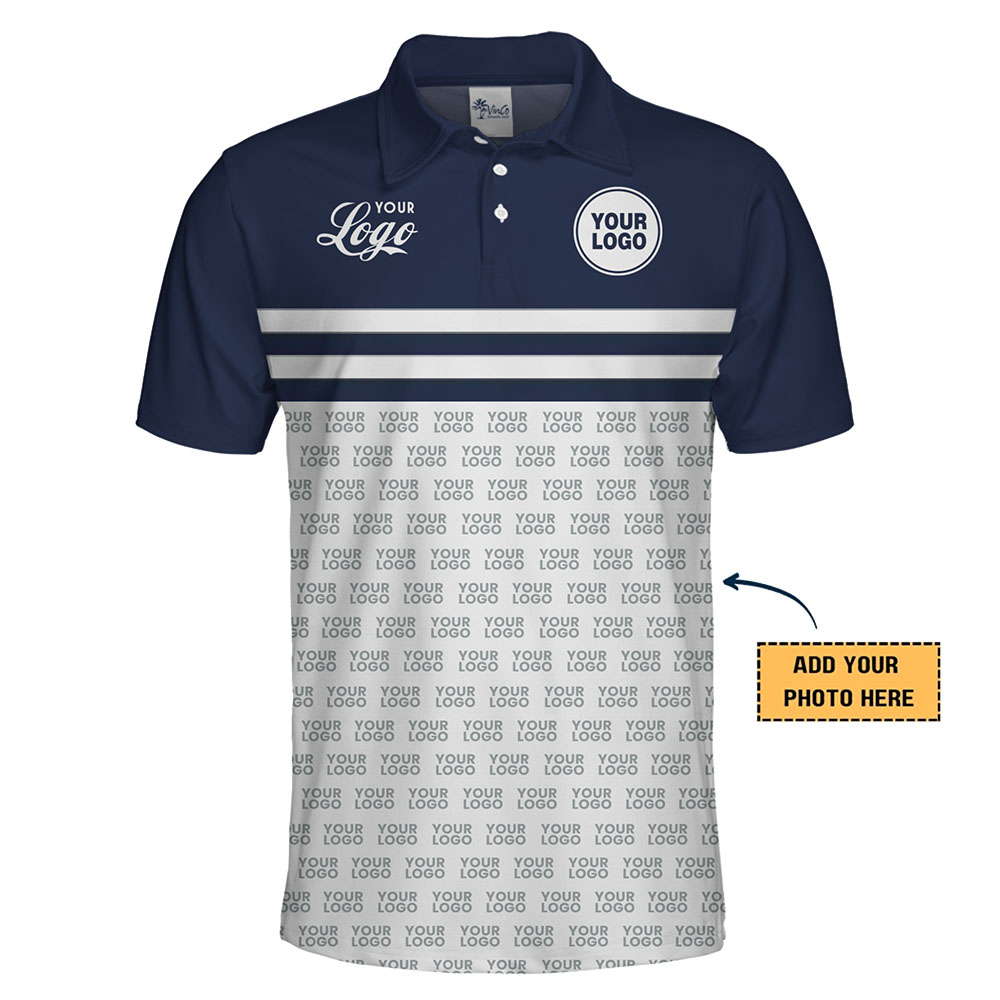 Personalized Golf-Style Polo with Logo Highlights