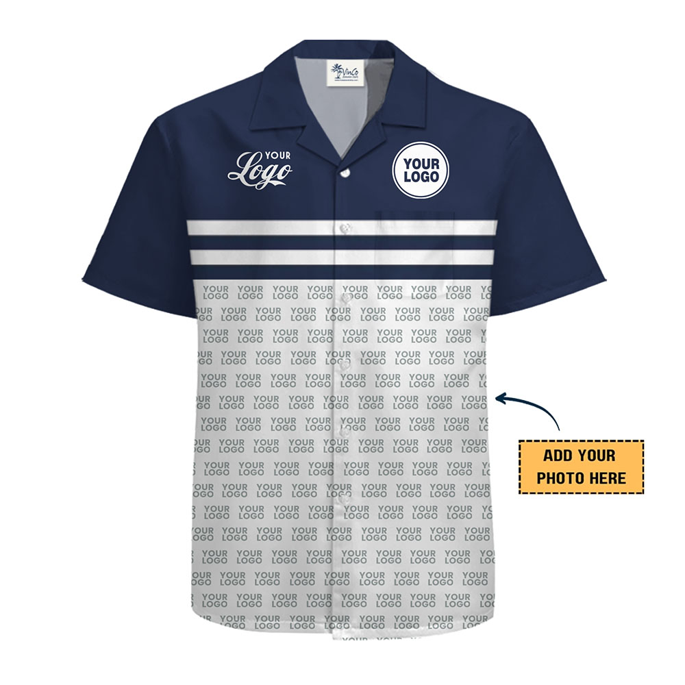 Personalized Golf-Style Hawaiian Shirt With Your Team Logo