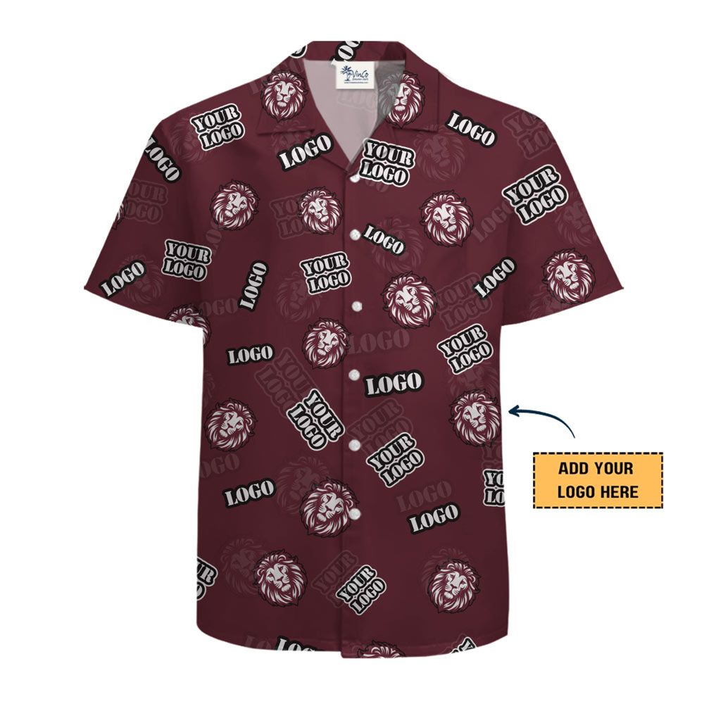 Custom Logo Hawaiian Shirt For Business