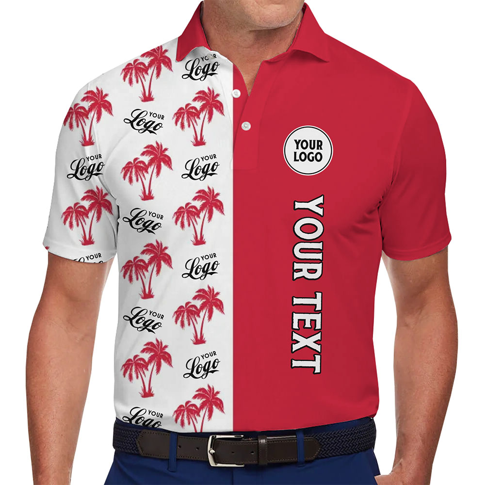 Palm Tree Personalized Logo Polo Shirt For Men And Women - variant image 1