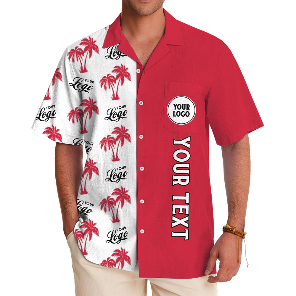 Palm Tree Vibe Custom Logo Hawaiian Shirt No Minimum - variant image 1