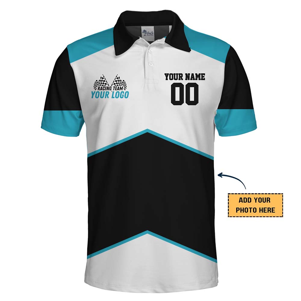 Custom Polo Shirt Racing With Live Preview And No Minimum - variant image 1