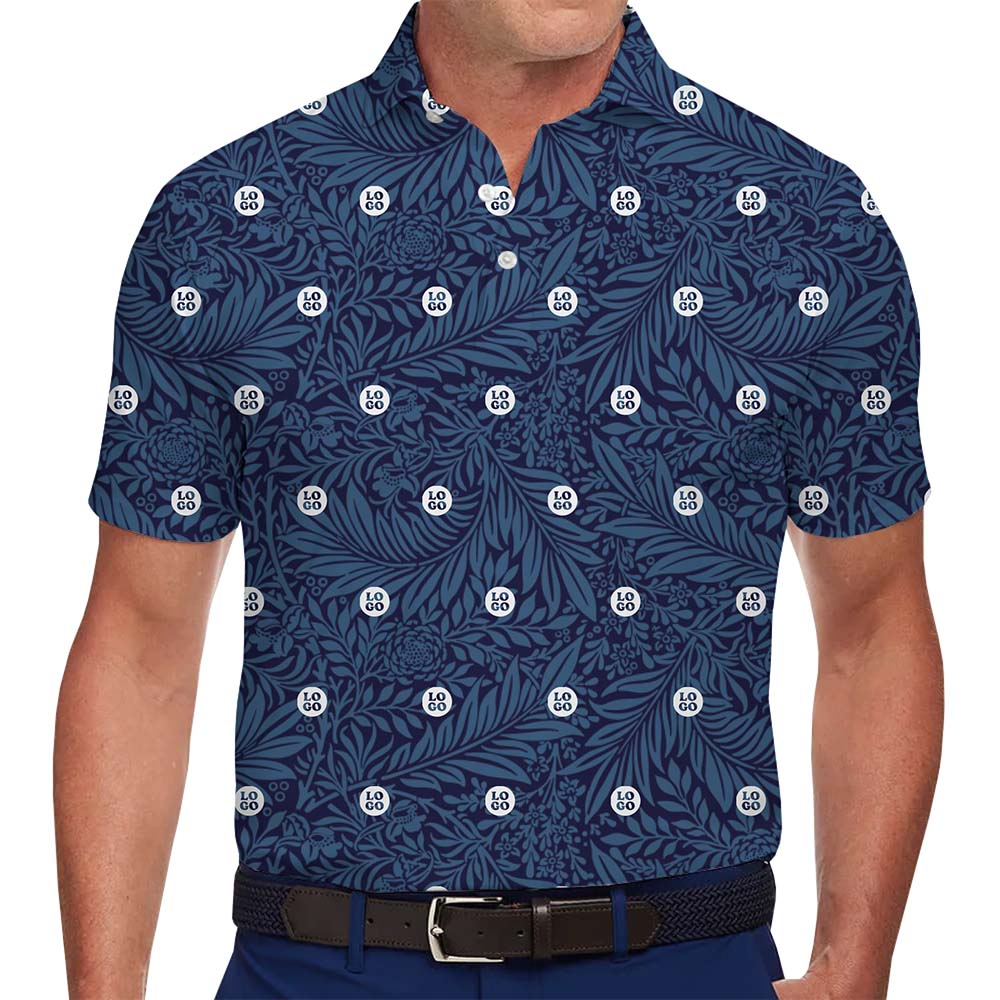 Dark Blue Polo Shirt With Custom Logo No Minimum - variant image 1