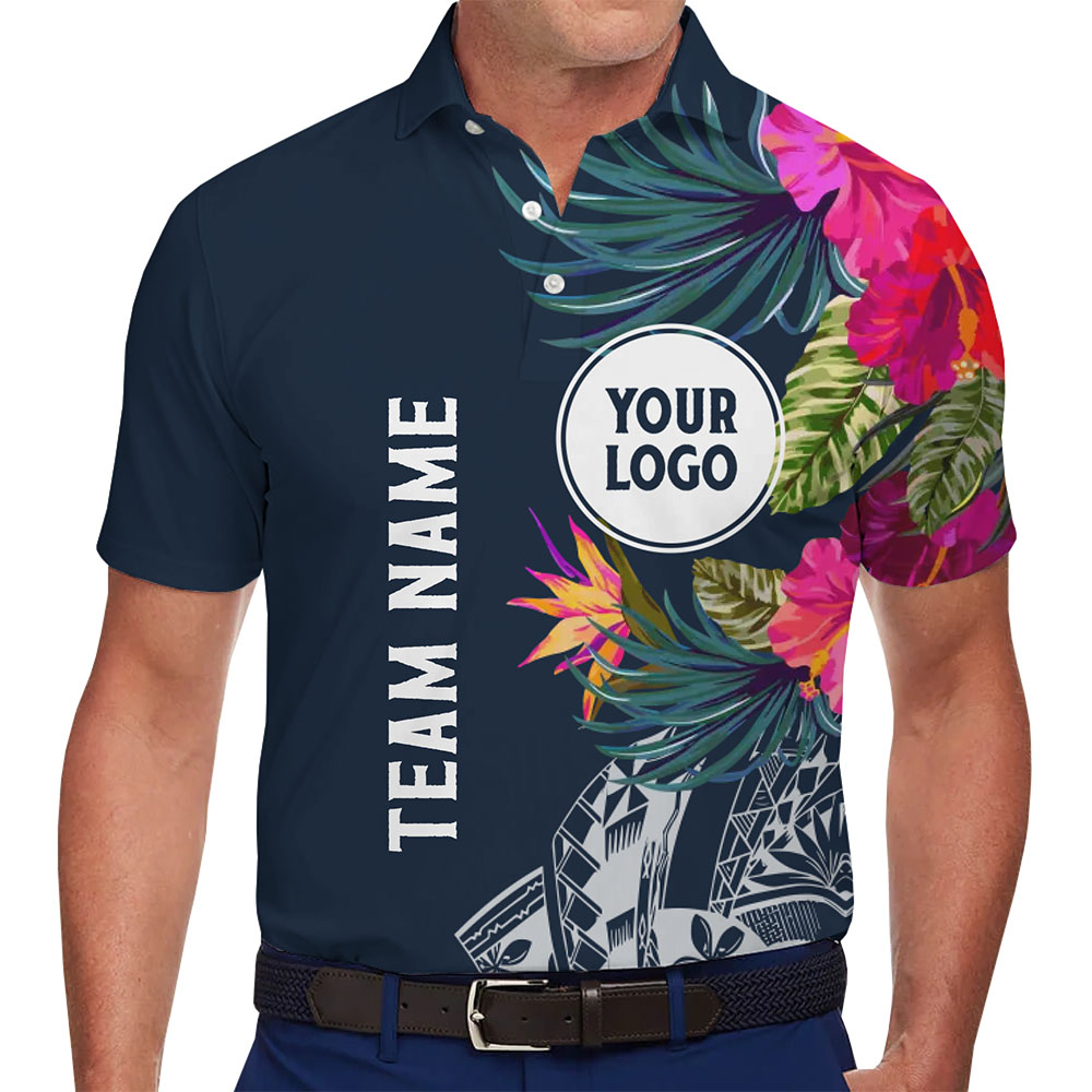 Custom Tropical Team Polo Shirt With Logo and Name - variant image 1