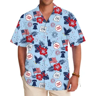 Custom 250 Years Of America Design Hawaiian Shirt